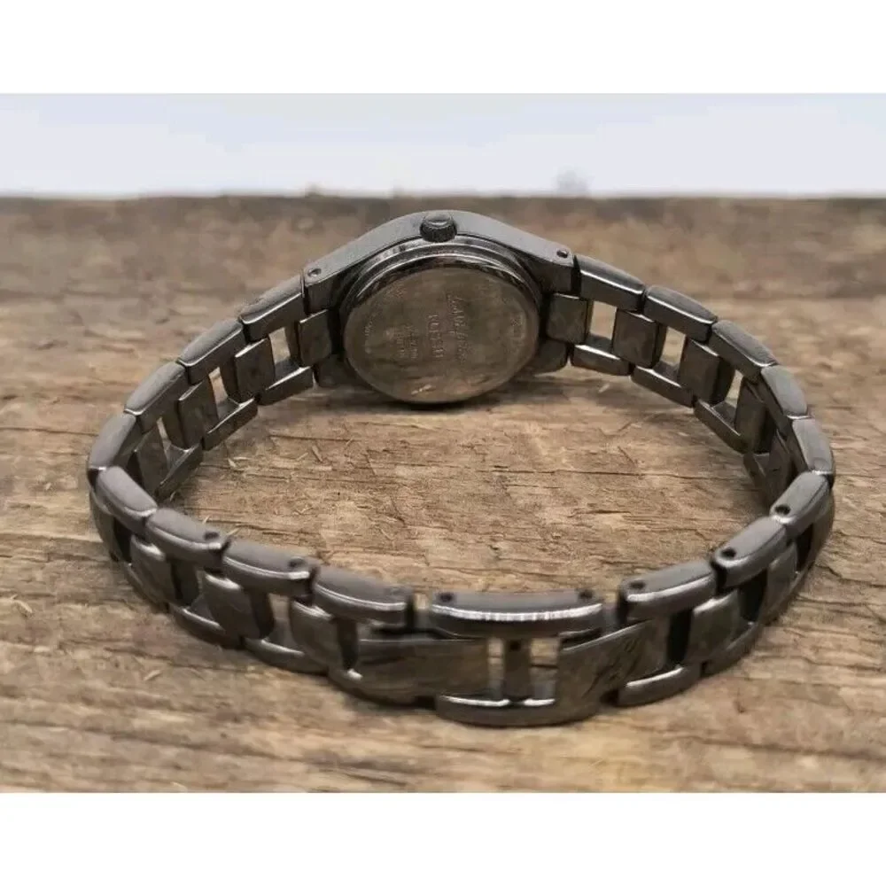 Fossil F2 All Stainless Steel Ladies Watch With Purple Dial